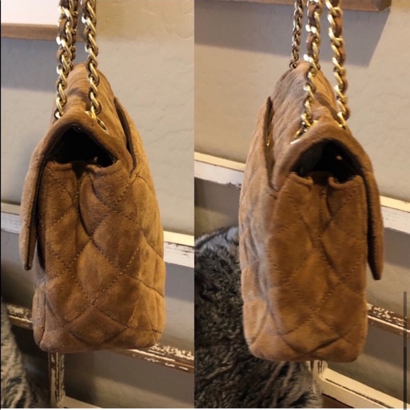 SOLD Michael Kors Quilted Suede Sloan Chain Bag - Picture 7 of 8